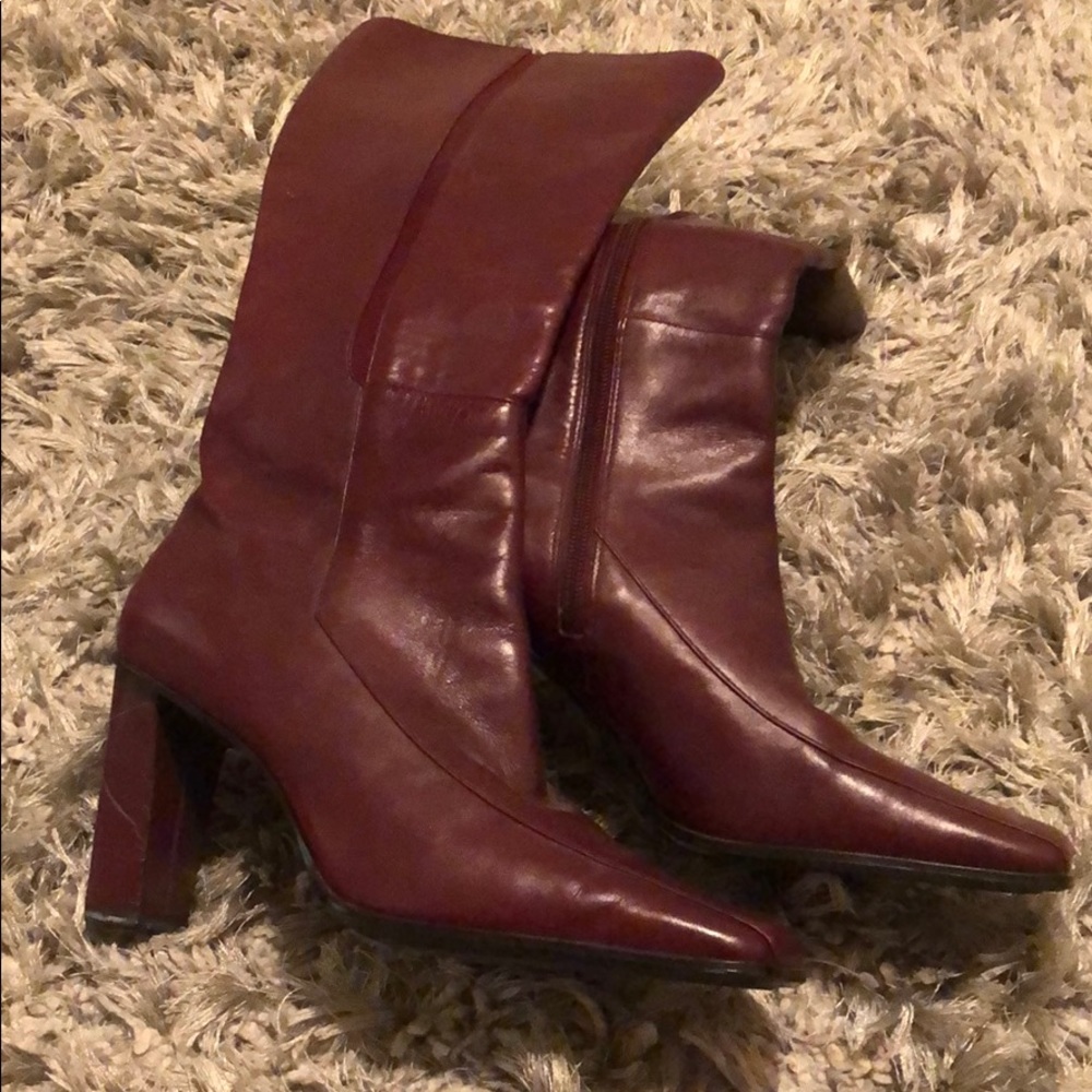 Anne Klein Heel Knee Boots